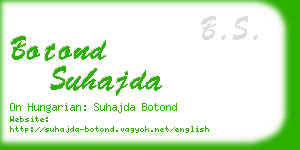 botond suhajda business card